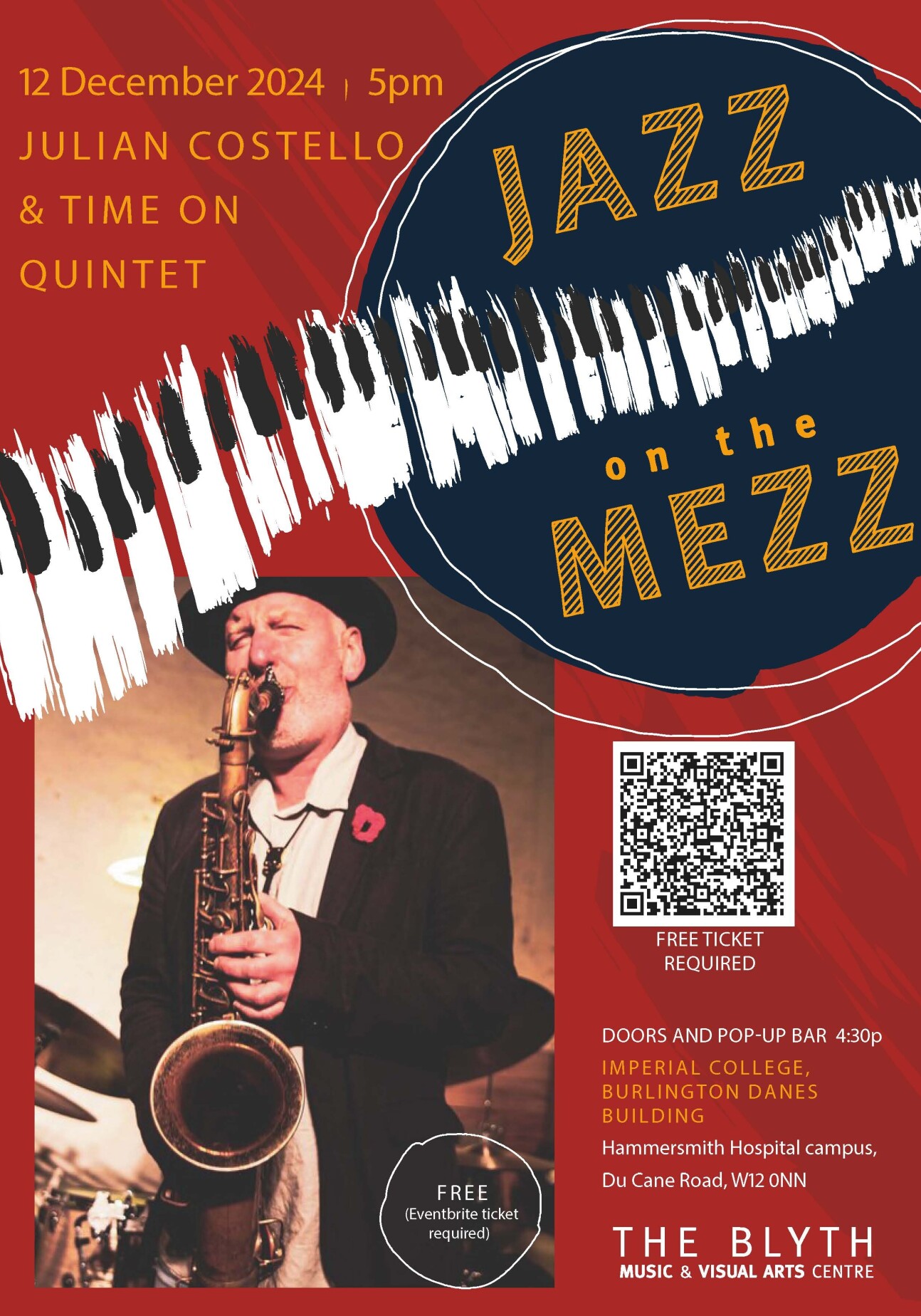 Jazz on Mezz Poster 12 Dec