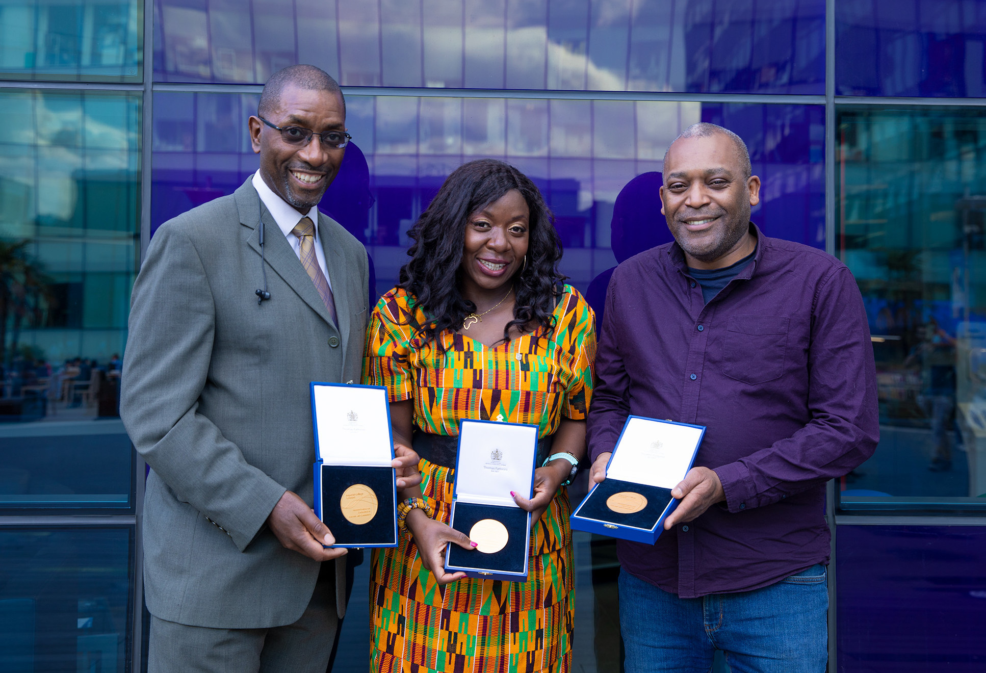 Imperial As One Co-Chairs Dr Wayne Mitchell, Dr Sarah Essilfie-Quaye, and Des Samuel