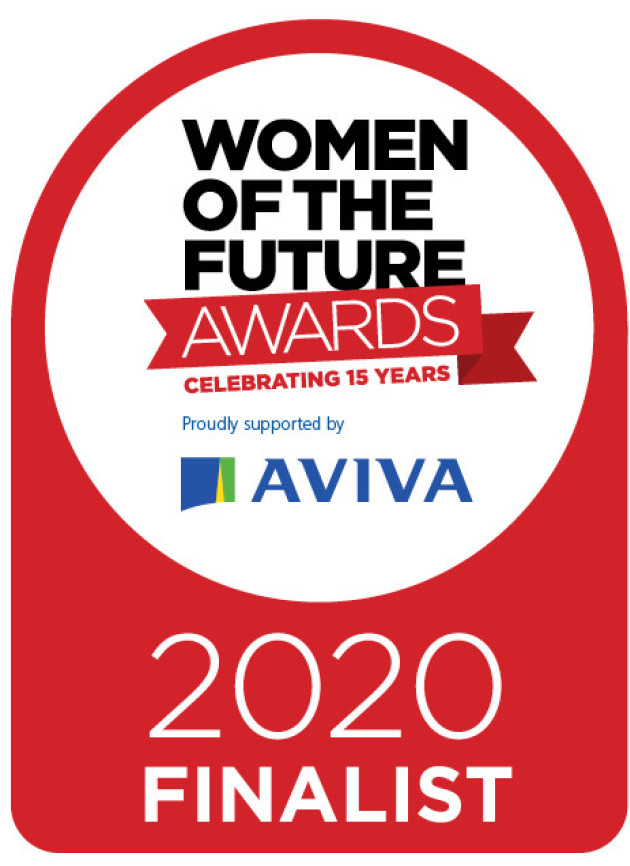 The Women of the Future award badge