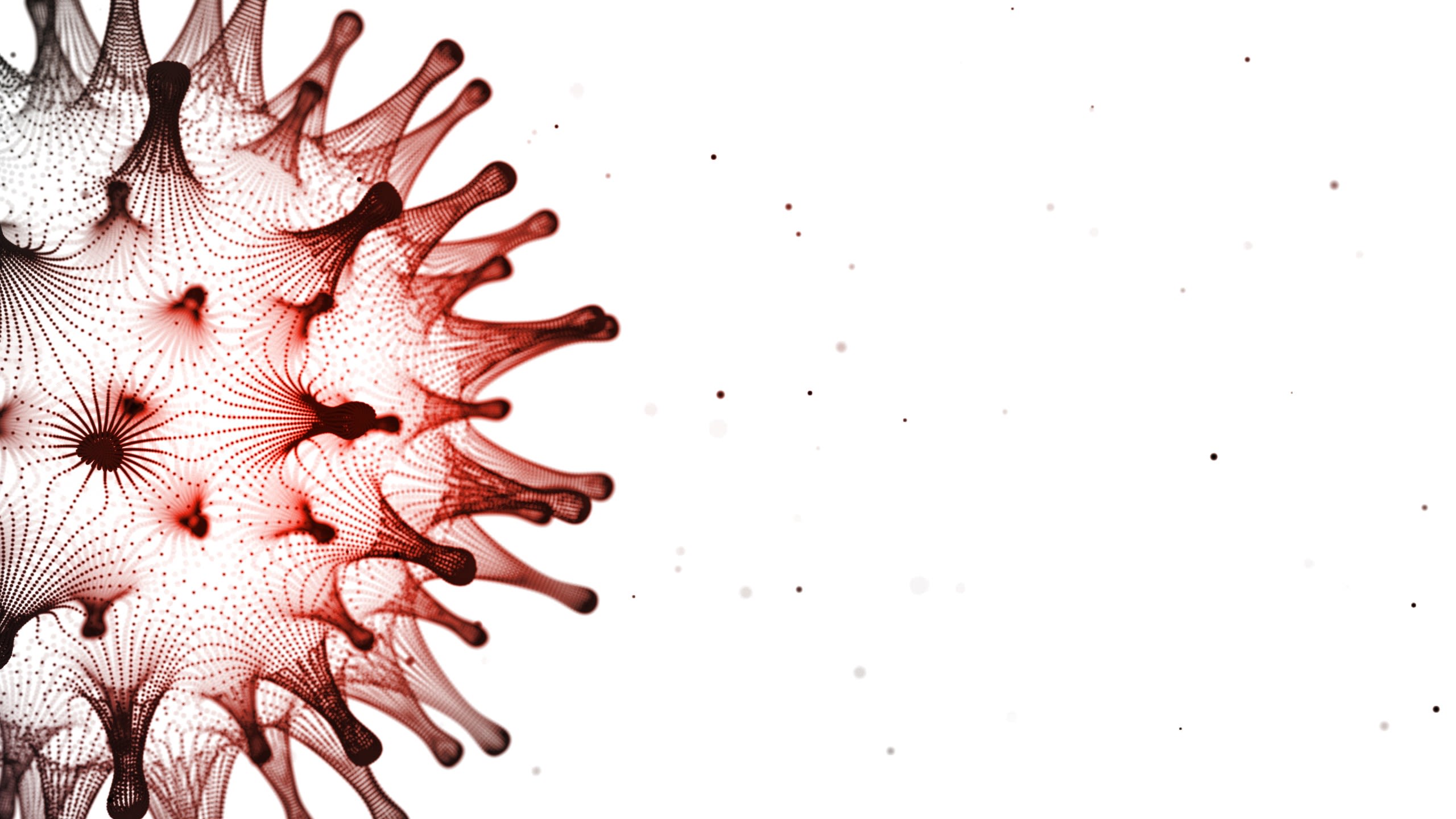 An artistic illustration of a coronavirus