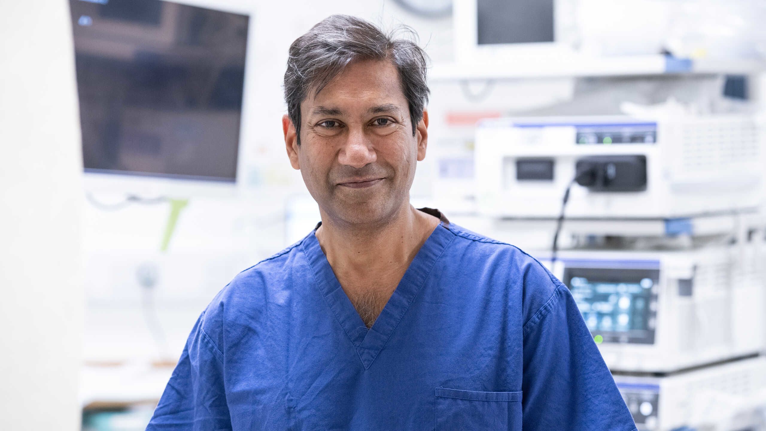 Professor Pallav Shah at Chelsea and Westminster Hospital smiling 