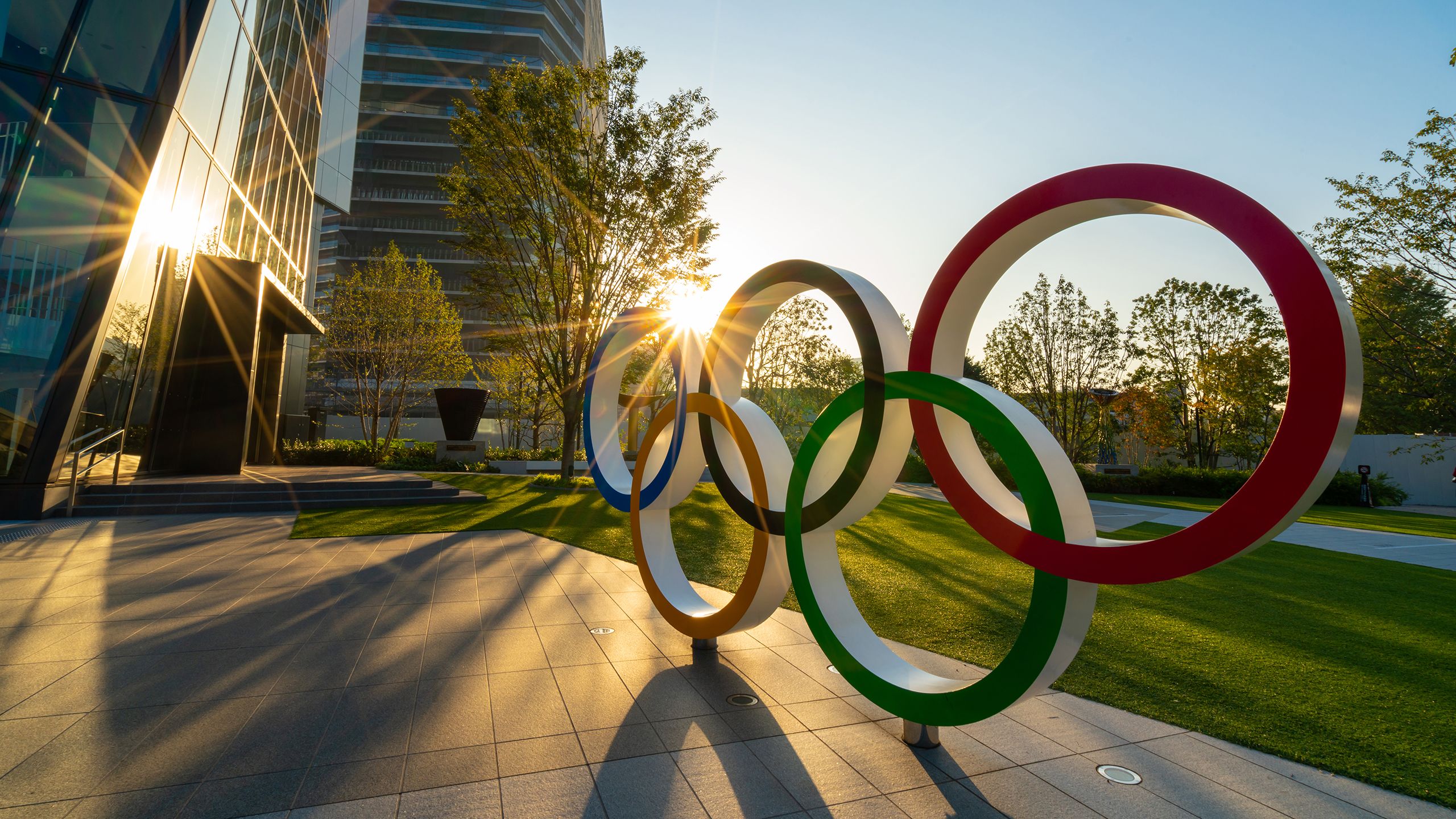 Olympic rings photographed in Tokyo