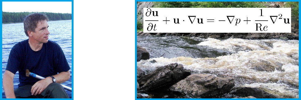  [Navier-Stokes equations with a photo of a river rapids in the background] 