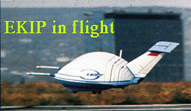  [A photograph of EKIP in flight] 