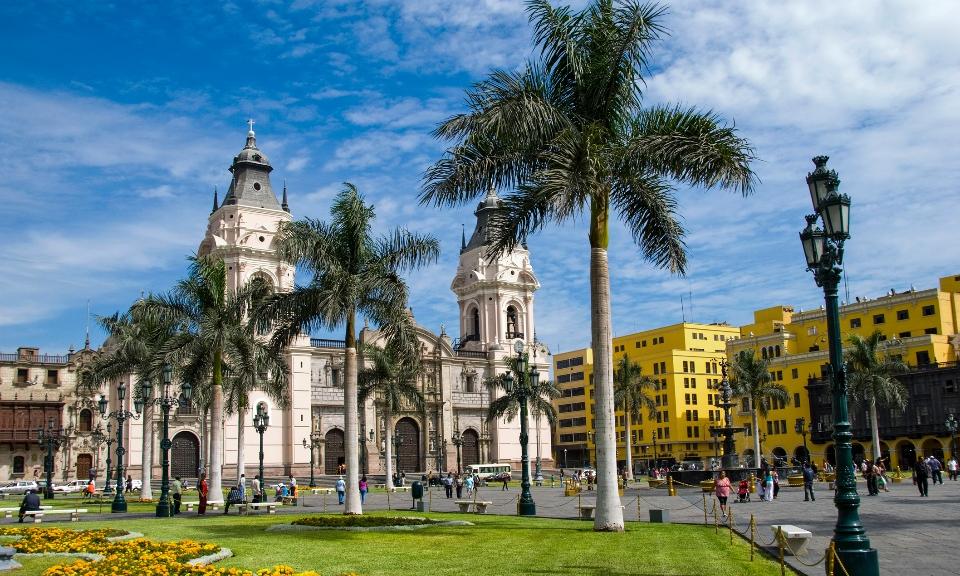 The city of Lima, Peru in the day