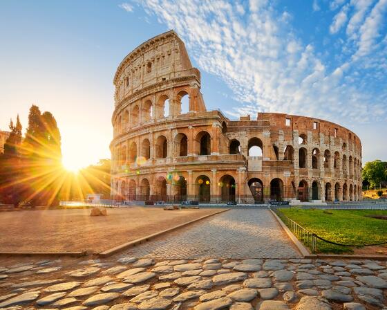 The city of Rome, Italy in the day