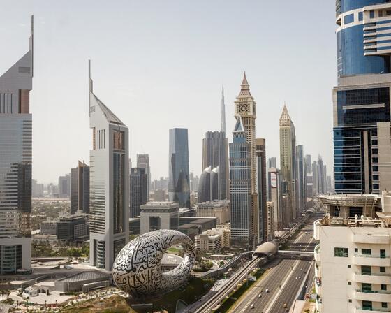 The city of Dubai, UAE in the day