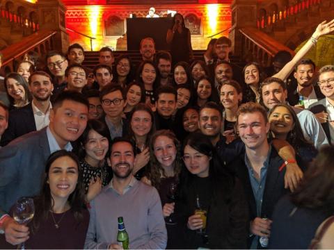 Full-Time MBA students at the NA party