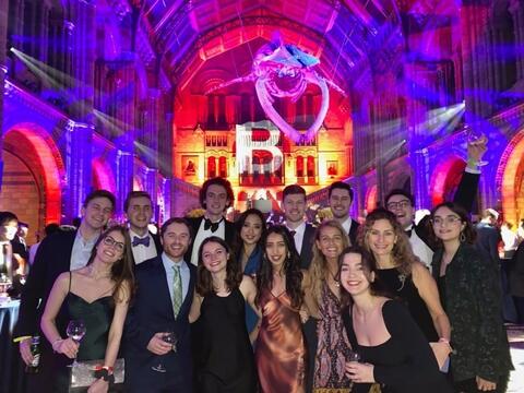 Students at Natural History Museum ball