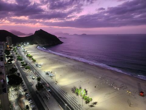 Copacabana Beach in Rio, Razil