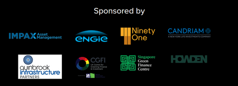 Logos for CIC sponsors include Impax, Engie, Ninety One, Candriam, Quinbrook, CGFI, Howden and SGFC