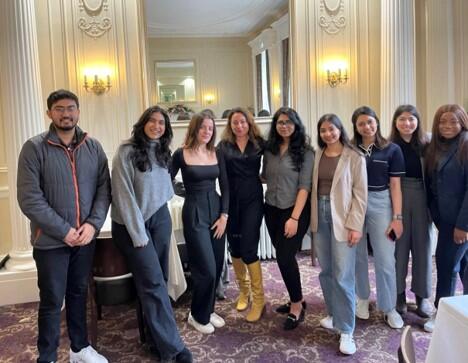 Saina and peers at a reception 