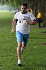 Student running