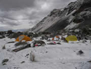 Our base camp after the snow fall