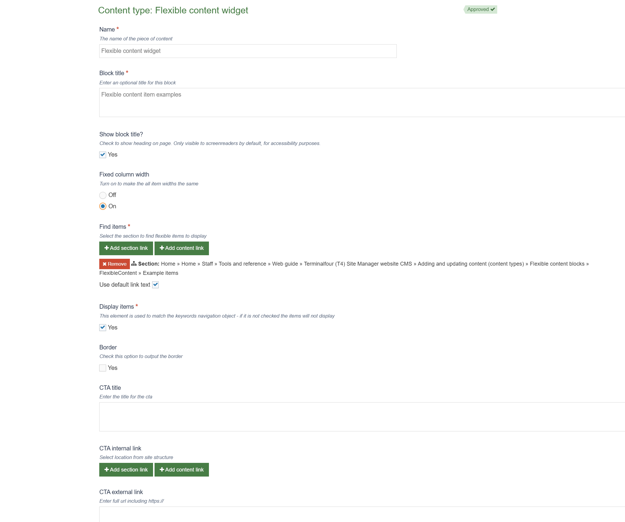 Completed form in T4. Please refer to instructions in the table which lists the fields