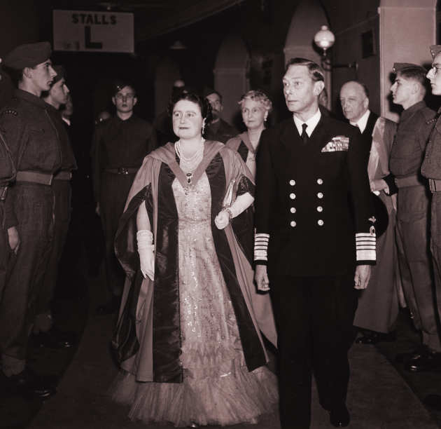 King George VI and Queen Elizabeth visiting Imperial in 1945 