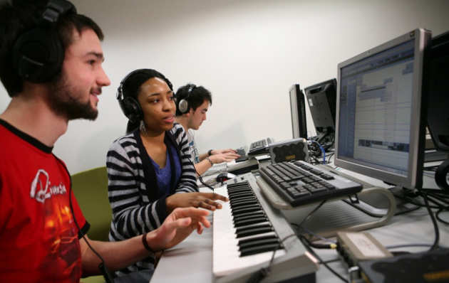 Students in Music Technology Lab