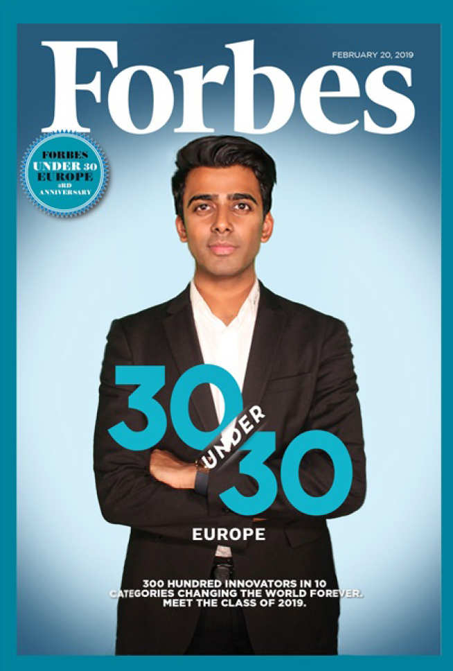 Akash Mehta on the cover of Forbes