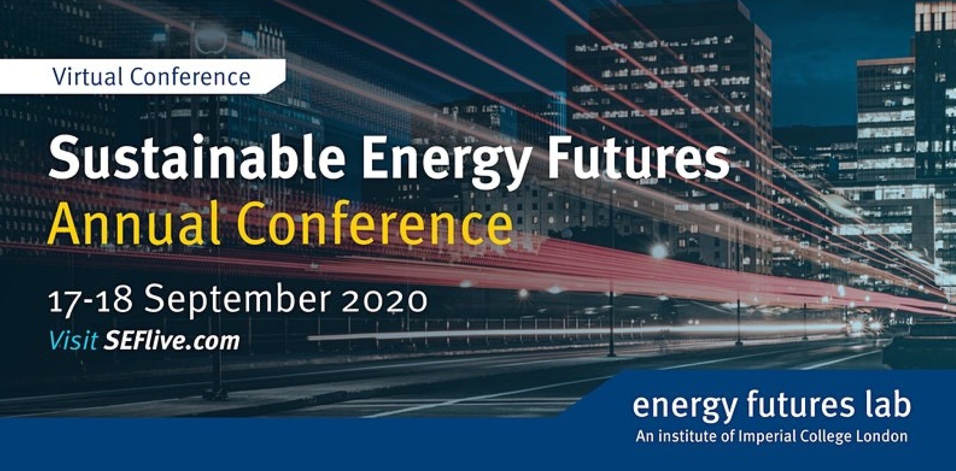 Sustainable energy futures annual conference banner