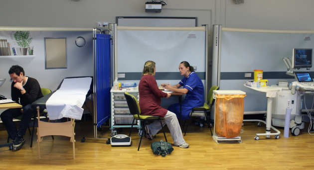 sequential simulation set featuring GP surgery, midwife clinic and ultrasound clinic