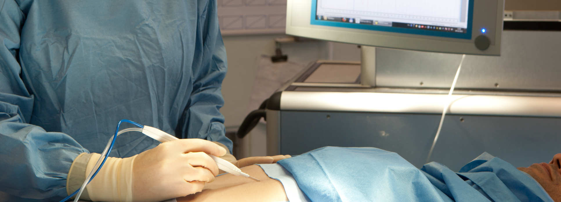 i knife being demonstrated on patient