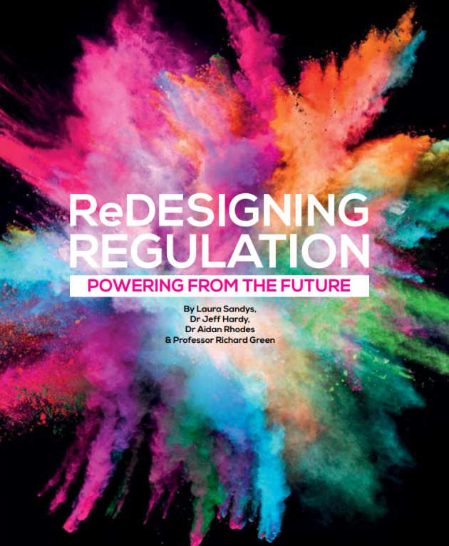Cover photo of the report, a colour splash with the title