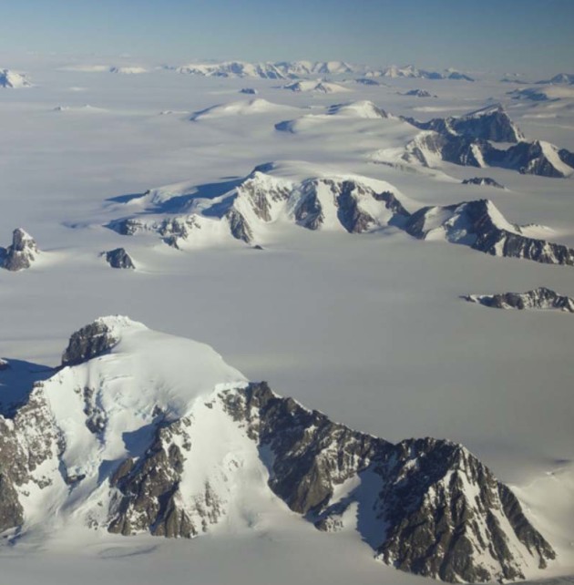 Image of the Antarctic taken from above