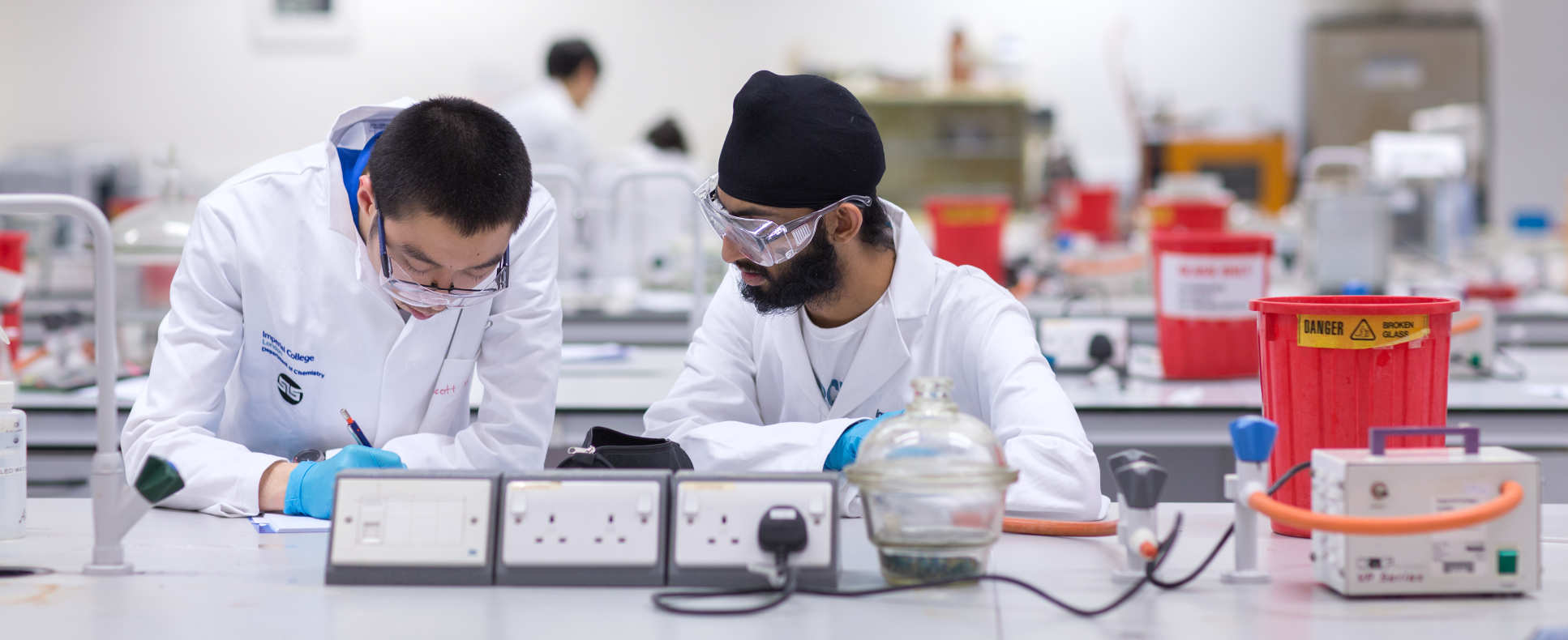 Students working together in a lab
