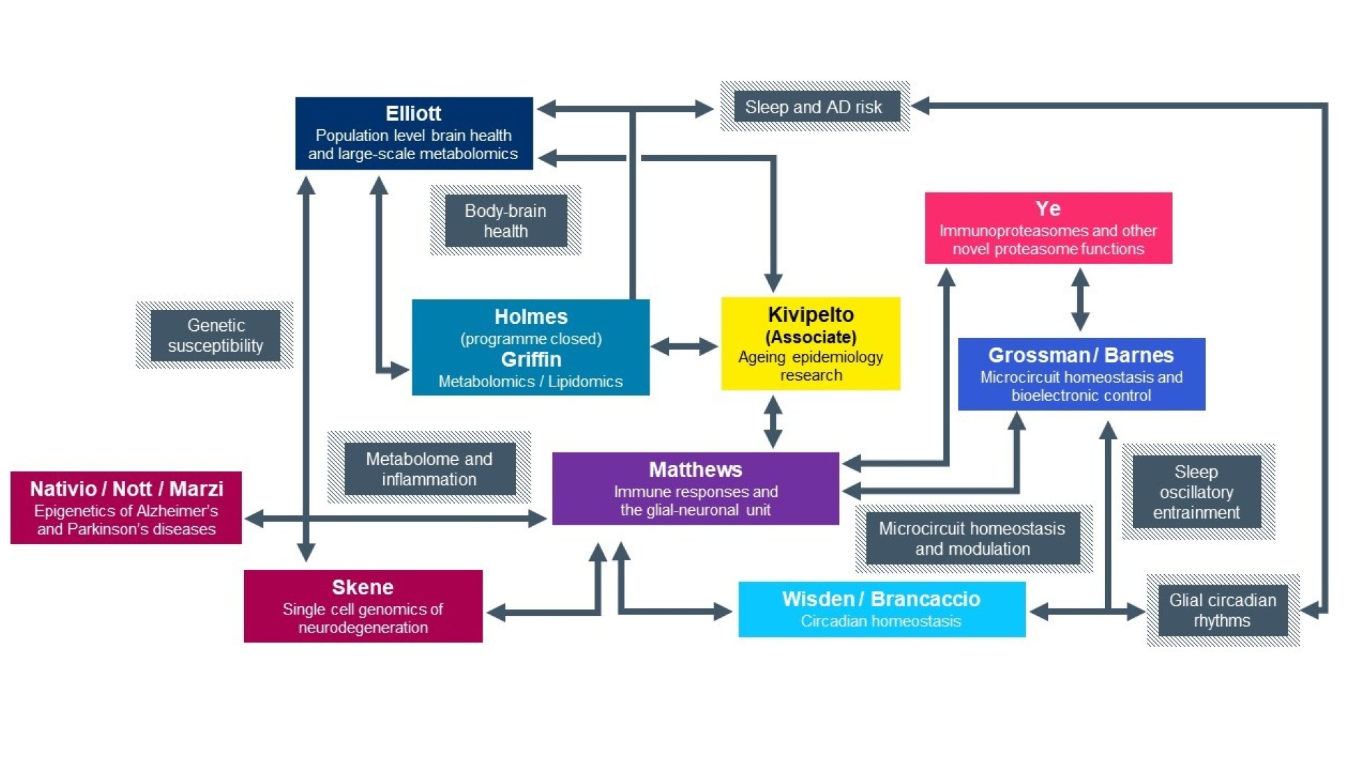 UK DRI Imperial research groups schematic