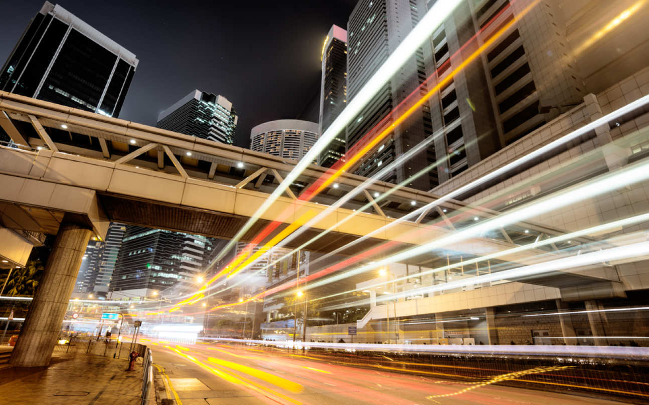 Traffic at night