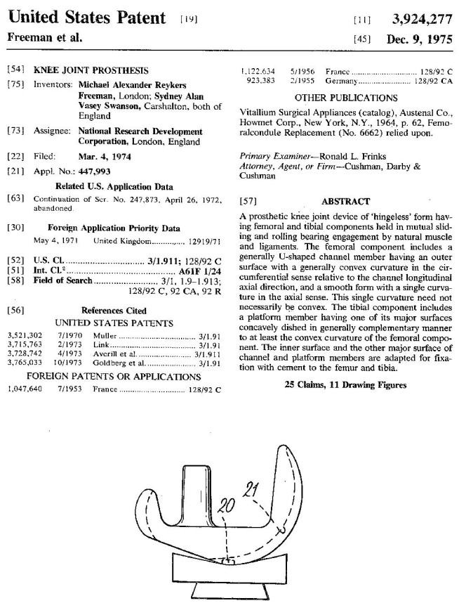 Freeman-Swanson patent