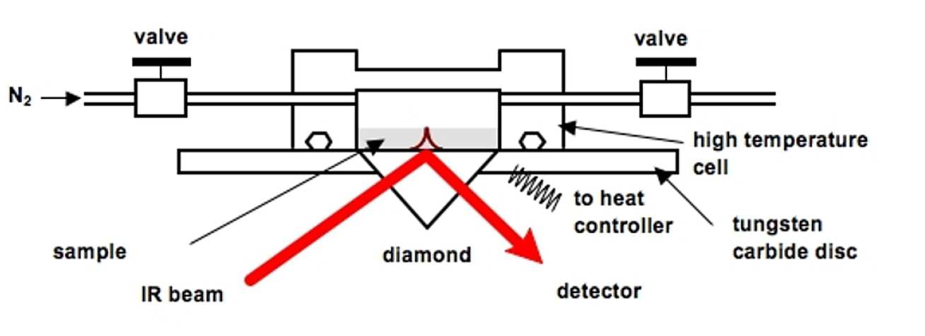 Schematic diagram of in-situ crude oil study