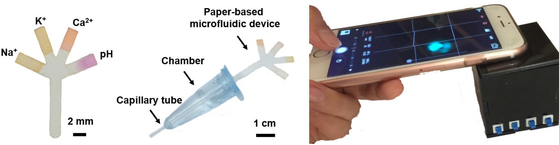 Paper-based microfluidic sensor