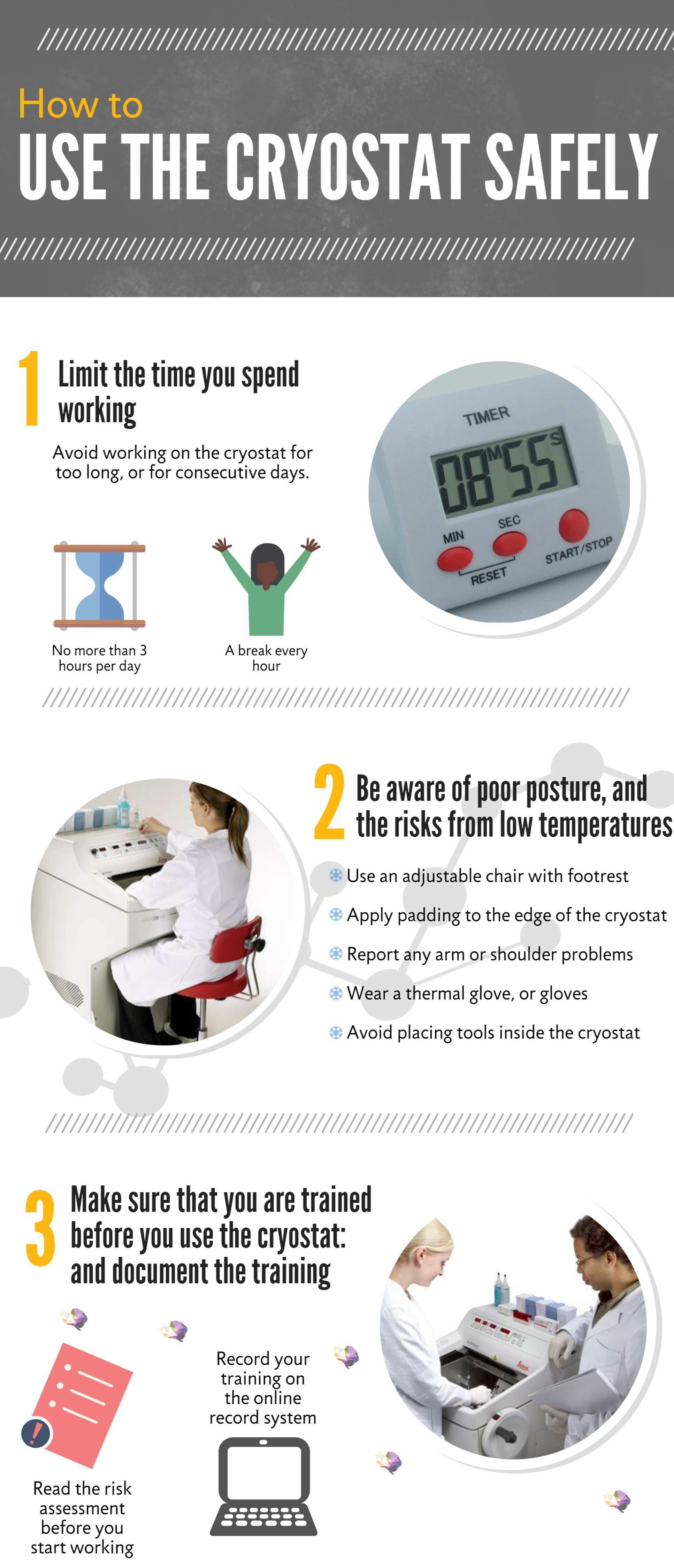 How to use the cryostat safely