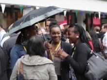 Staff gather at Imperial Village Fete