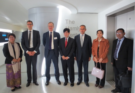 the delegation with IGHI Director Lord Ara Darzi, Executive Chair Sir Tom Hughes Hallett & Axel Heitmueller, Director of Strategy and Commerce at Imperial College Health Partners