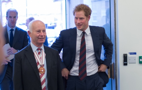 HRH Prince Harry arrives at Imperial College London