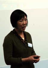 Professor Xu during her presentation