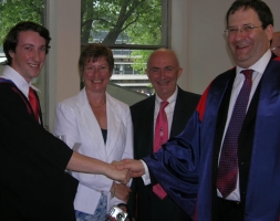 The 2004/05 cohort of CBC students graduted in their respective subjects at the Imperial College graduation ceremony on 31st May 2006. Along with 1,300 other students, 4 students graduated having studied the MRes in Biomolecular Sciences and 8 having studied the MRes in Protein and Membrane Chemical Biology . Ten of these students have now porgressed to studying a PhD within the CBC Doctoral Training Centre.