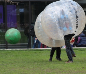 bubble football