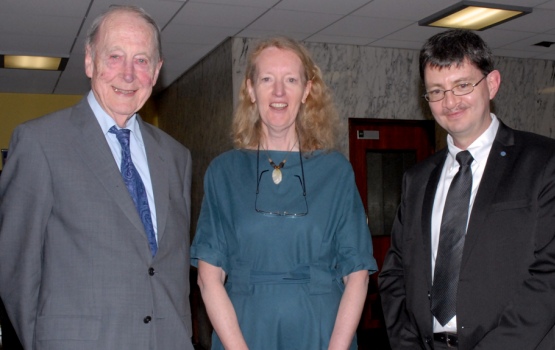Prof Tom Kibble, Prof Jo Haigh and Prof John Dudley