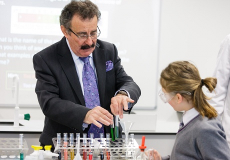 Professor Lord Winston at the opening of William Perkin Academy