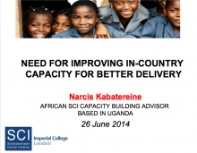 Need for improving in-country capacity for better delivery