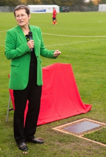 Unveiling the plaque