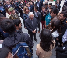 President Tan meets students