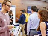 Student at a Careers event