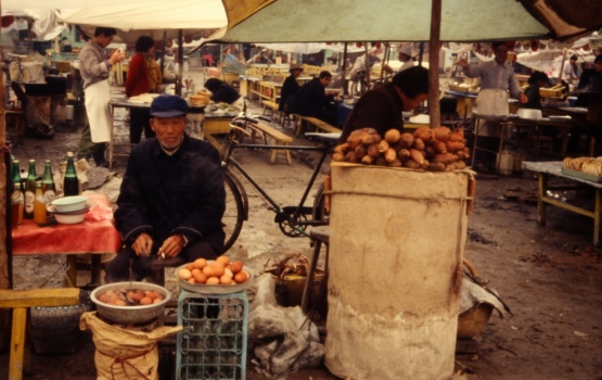Xian, Terra Cotta Warrior Museum – food vendors, 1986