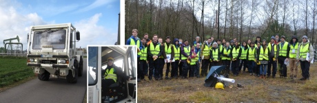 Petroleum Geophysics students on Fieldwork