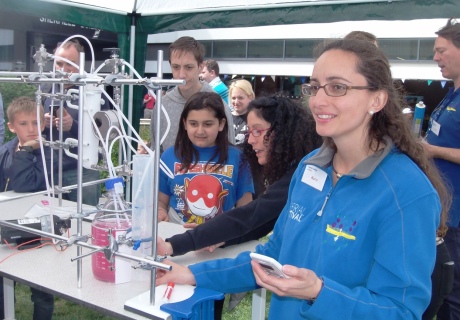 Researchers from Imperial College demonstrating their research at Imperial Festival