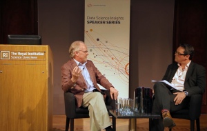 Photo of Professor Furber and Axel Threlfall